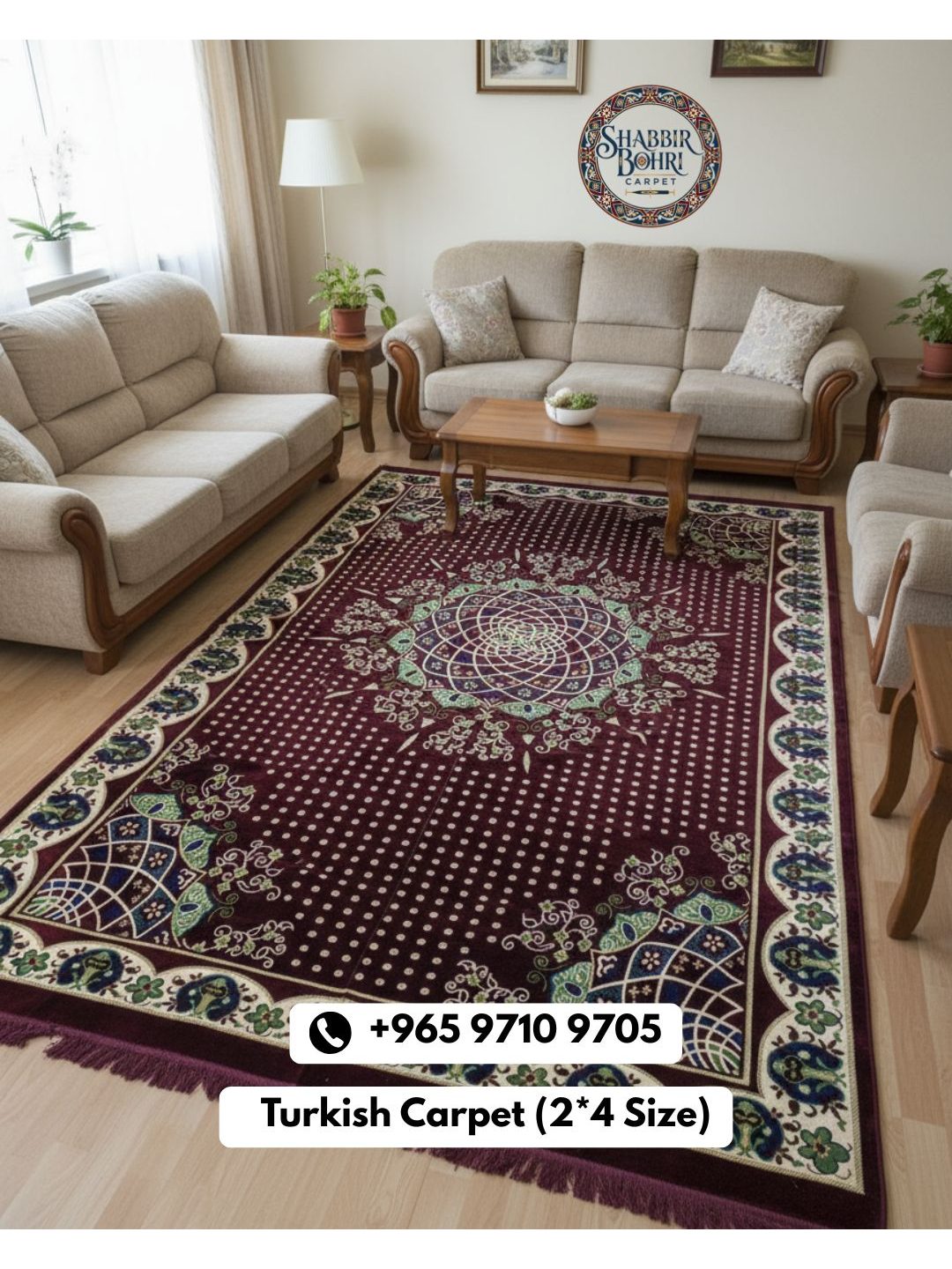 2 × 4 Meter Original Turkish Carpet - photo 4