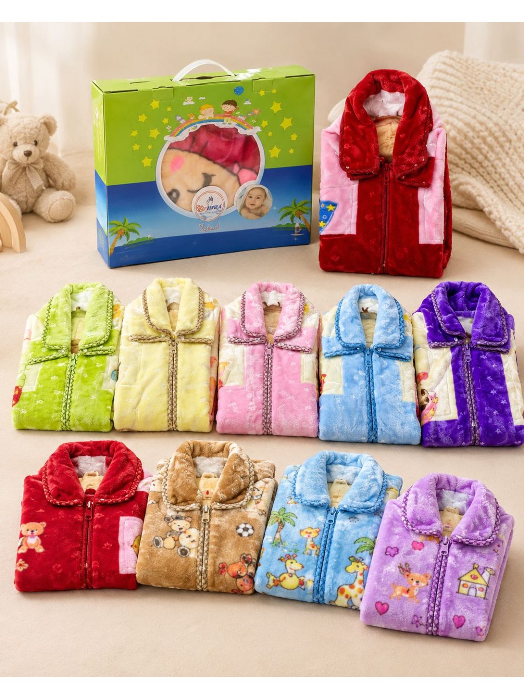 Baby Blanket Zip Jacket – 70 × 110 Cm 👼